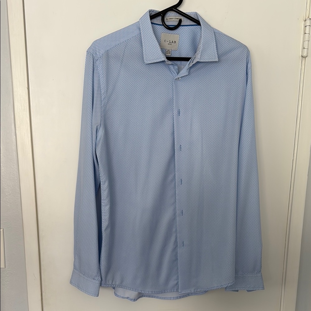 Men's Blue Dress Shirt